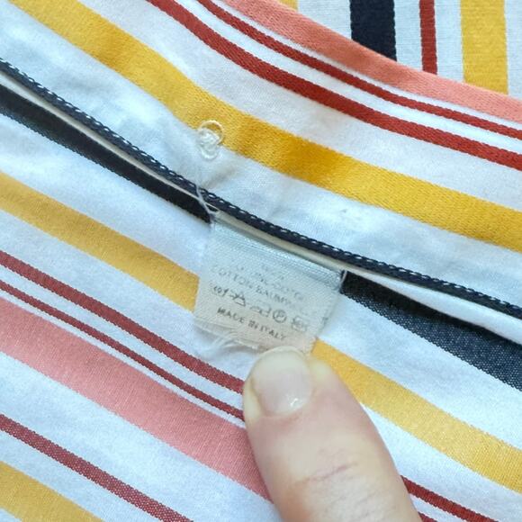 Etro Milano Multicolor Striped Button Up Shirt 100% Cotton Italy 42 - Picture 5 of 10